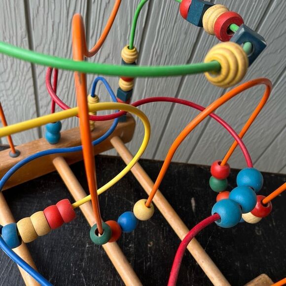 Vintage Educo Super Maze Wooden Children's Toy 20" H × 15" W × 12" D - Picture 9 of 16